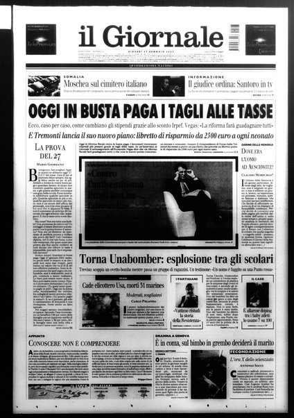 Il giornale : quotidiano del mattino